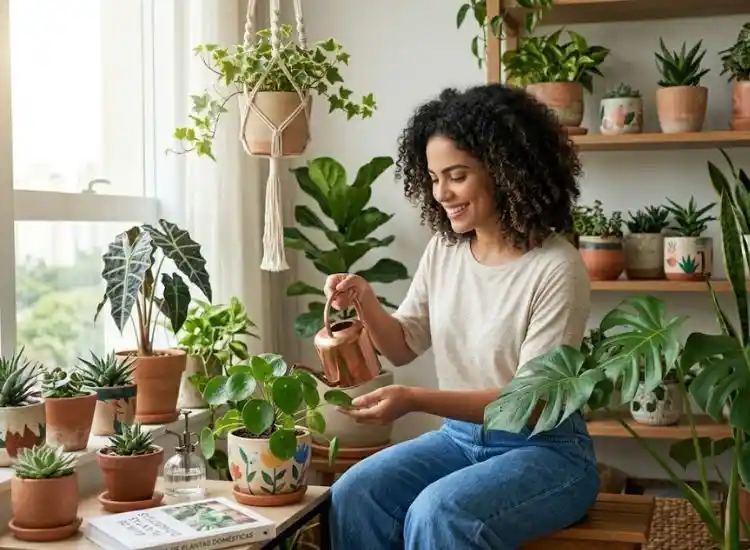 como cuidar de plantas em casa
