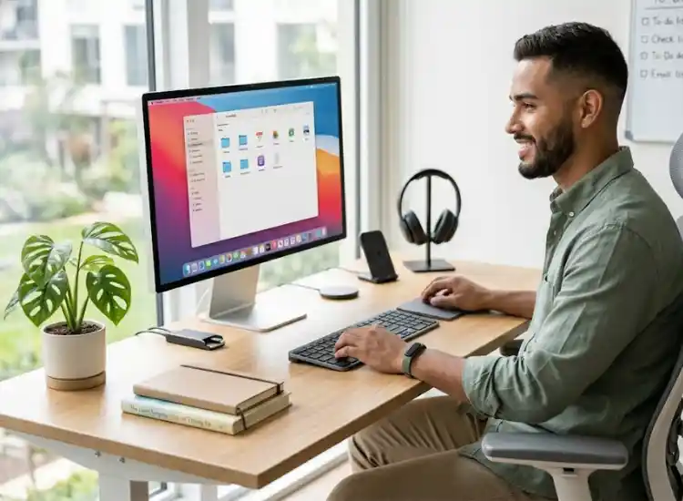 como manter a mesa de trabalho organizada