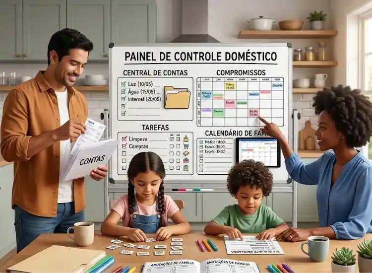 painel de controle doméstico