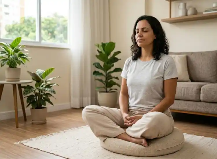 como meditar em casa