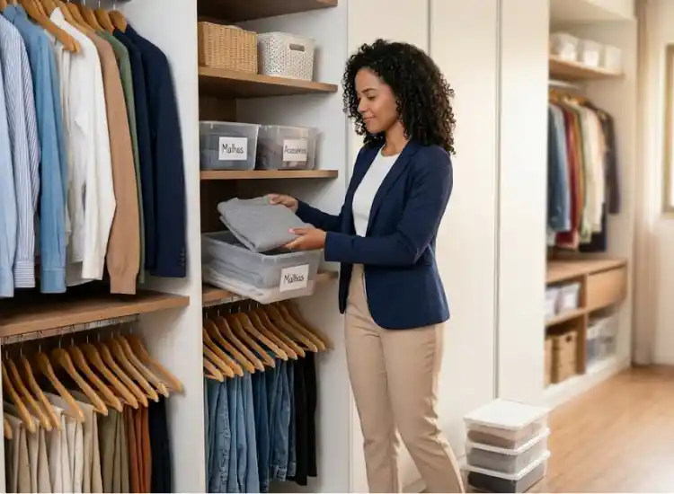 como organizar o guarda-roupa