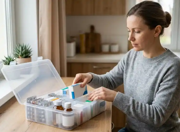 como organizar os remédios em casa